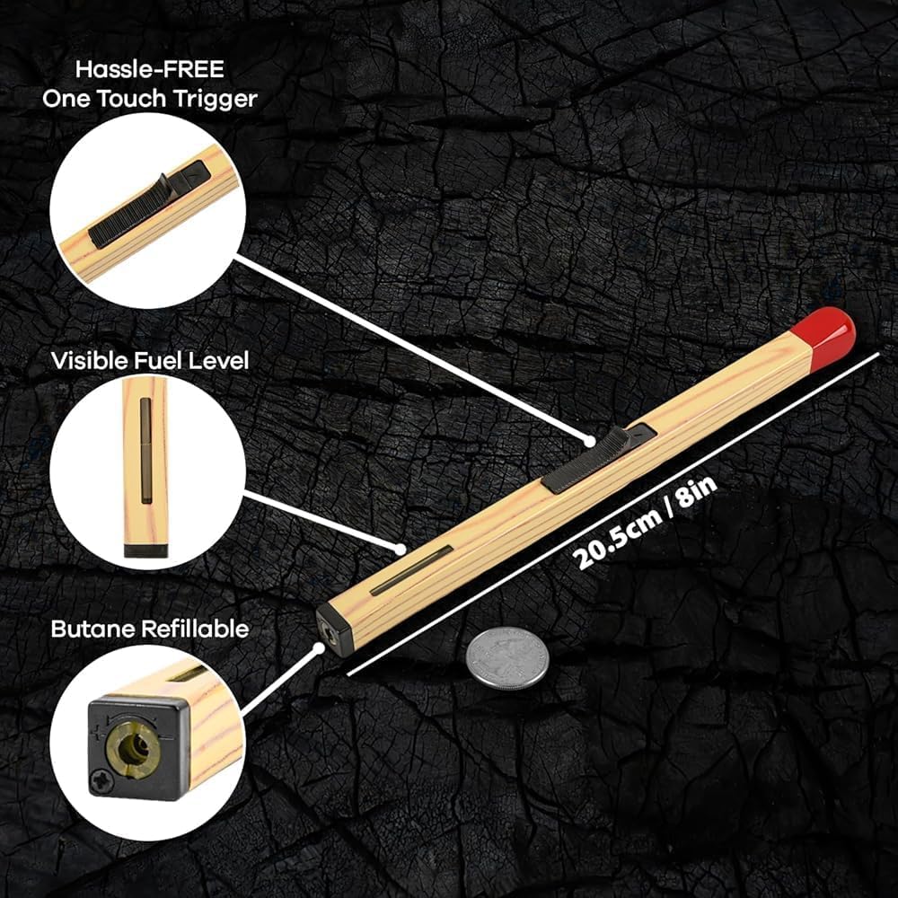 Refillable Match Stick Shape Lighter