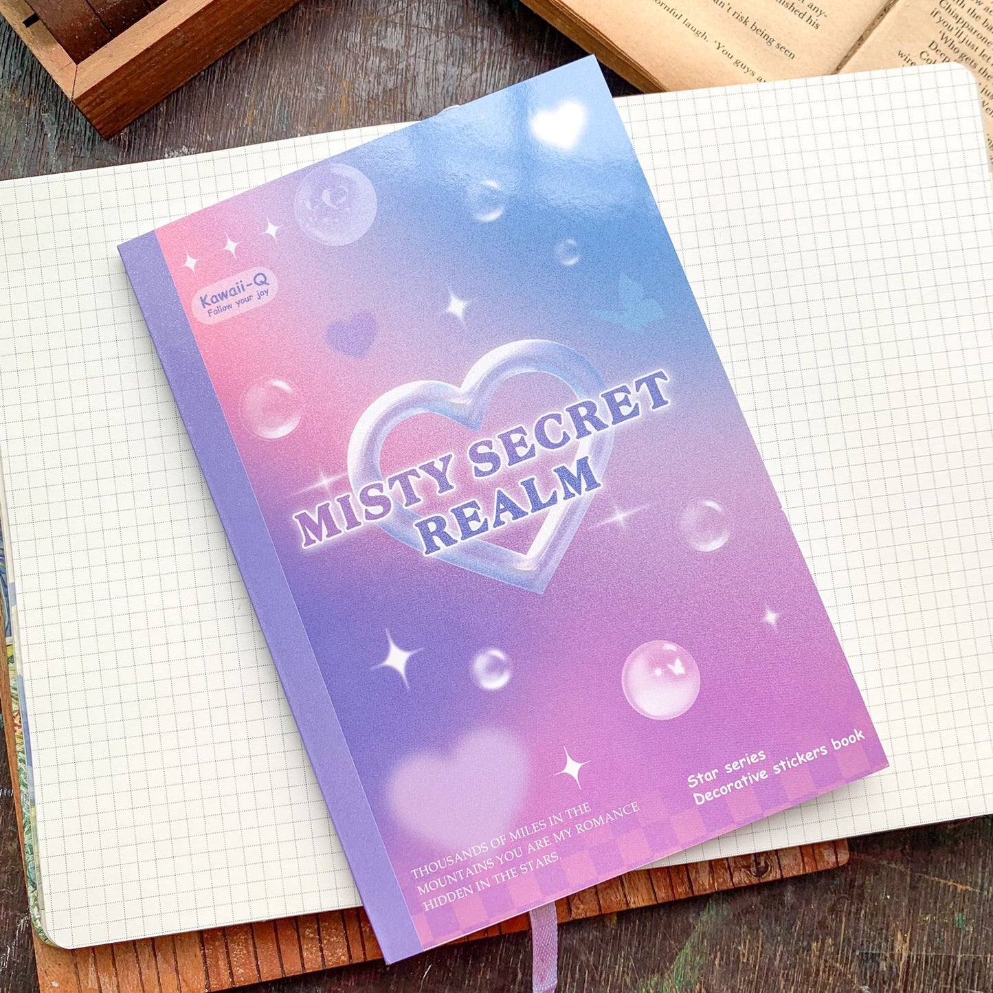 Misty Secret Realm - 24 Sheets Glitter Sticker Book