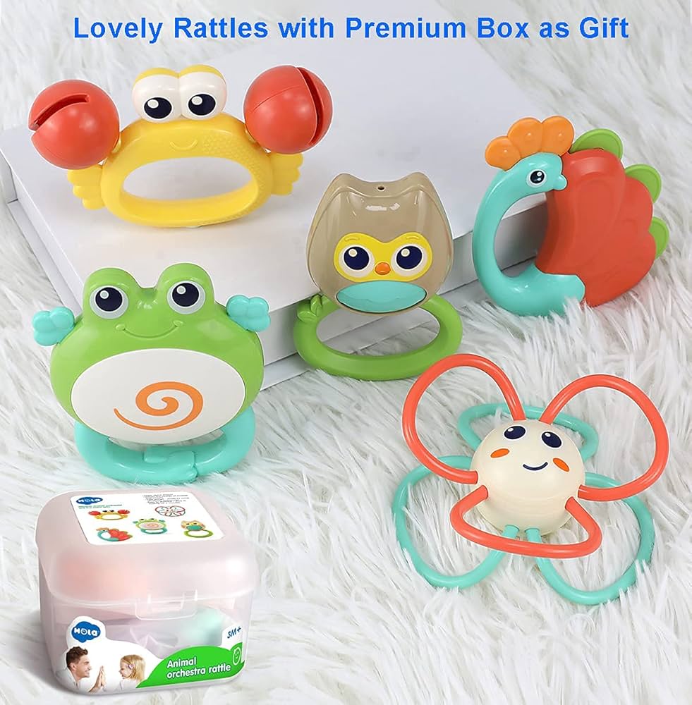 Hola - 5pcs Baby Rattle Box