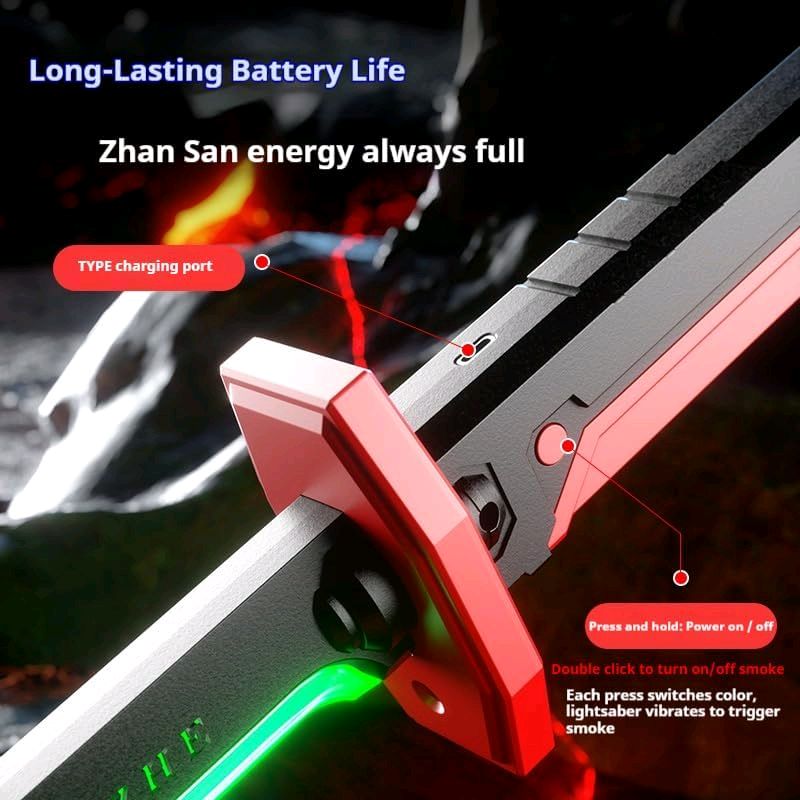 Sparkling Katana Sword - Lights, Spark and Battle Sound