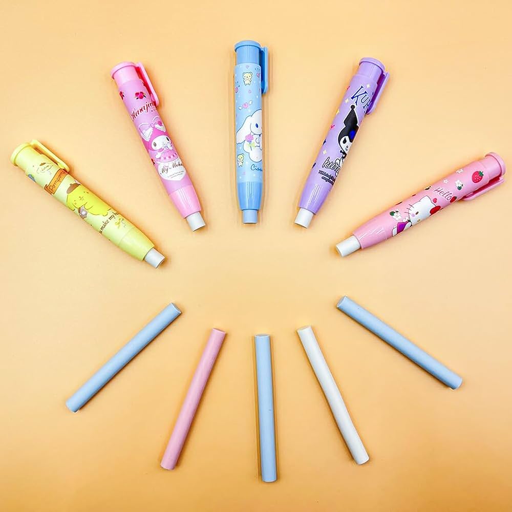 Kawaii-Sanrio - Push Pen Erasers