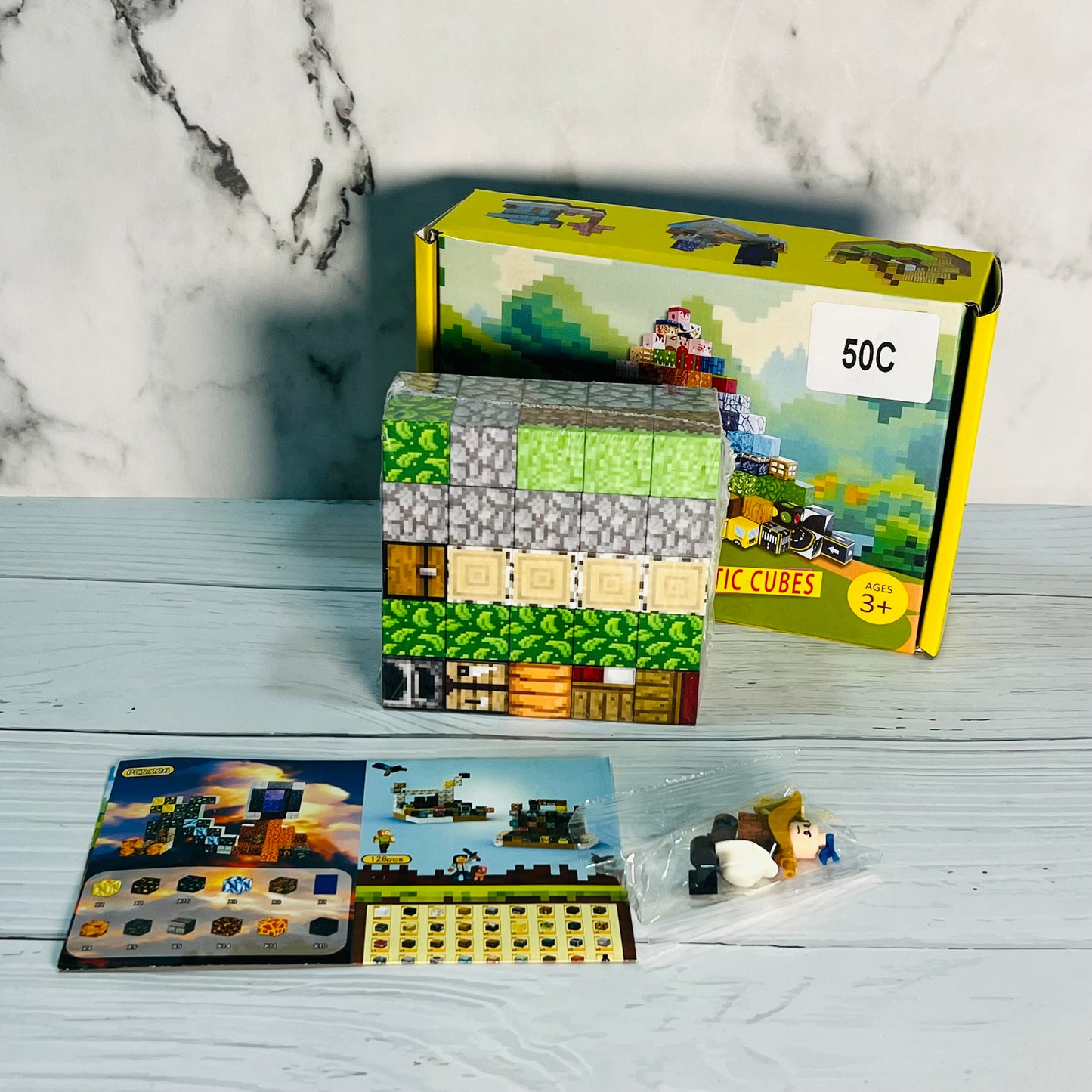 Minecraft Magnetic Cubes - 50 Blocks