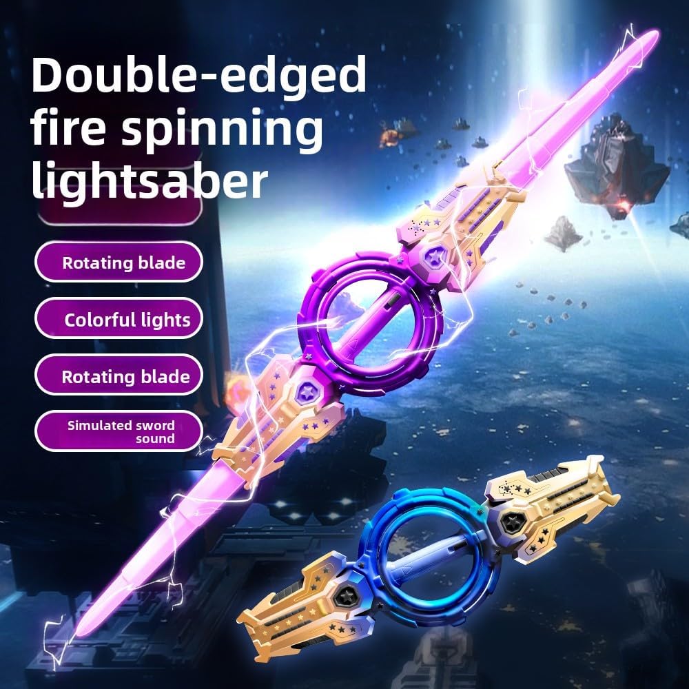 Lightsaber - Spin Sword Double Edged with Light and Music