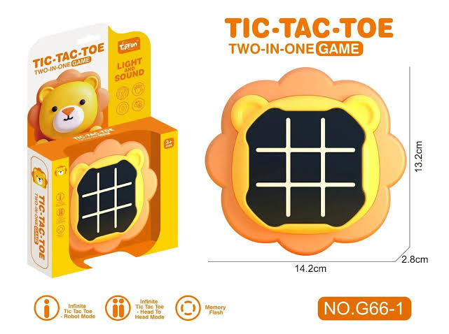 3D Animal Shaped Electronic Tic Tac Toe & Memory Game