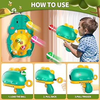 Dino Ball Gun : Aim Shooting Board Game