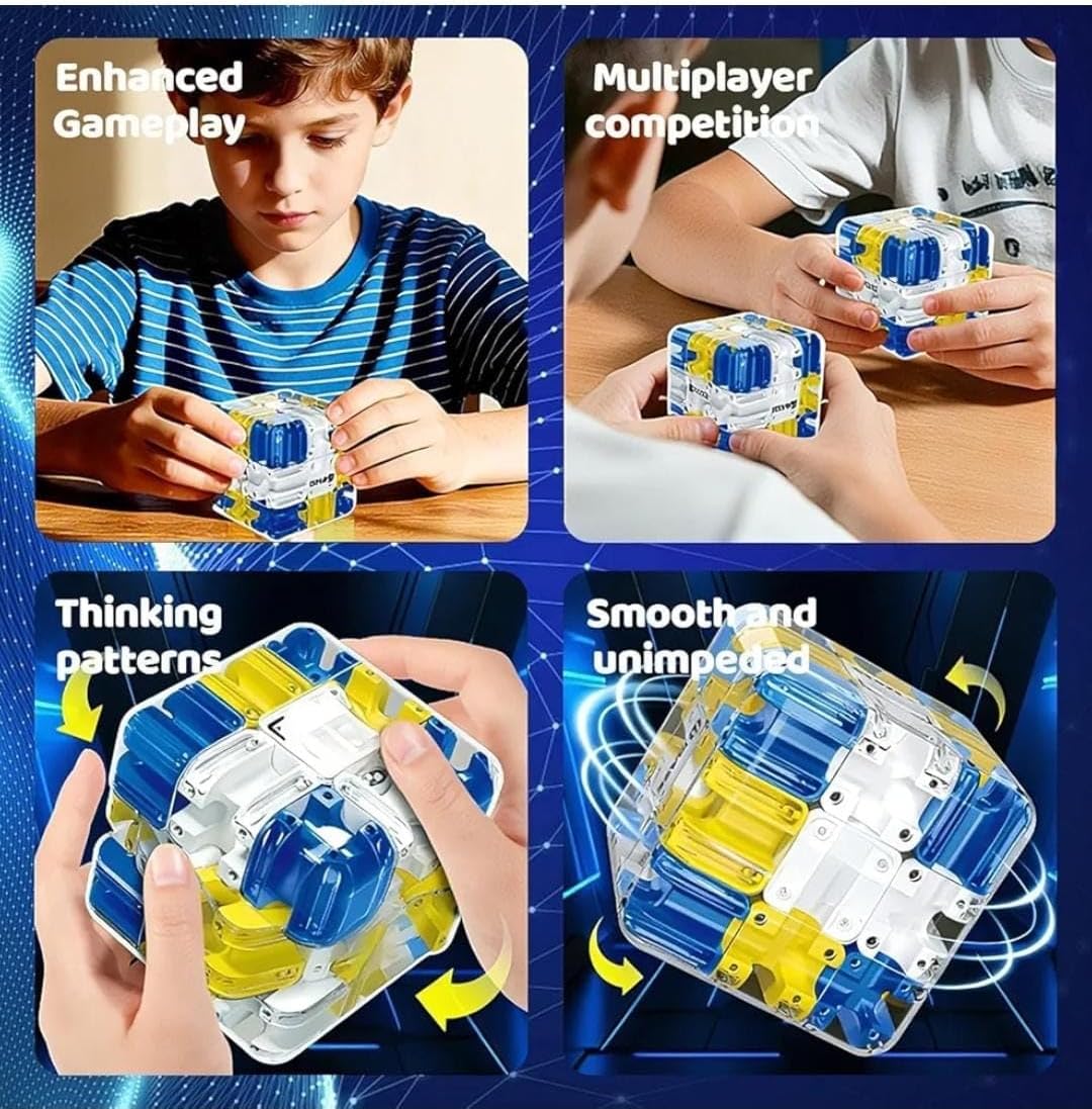 3D Maze Cube Ball Puzzle Game