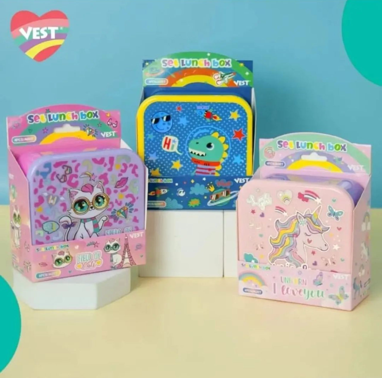 Vest - Lunchbox Set | 4pcs | BPA Free