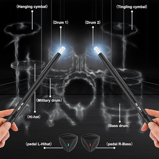 K20 Electronic Air Drum with Sticks