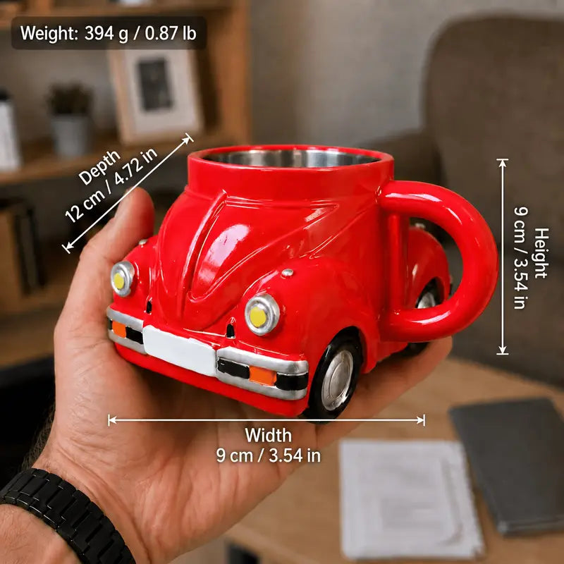 Vintage Beetle 3D Coffee Mug - Stainless Steel