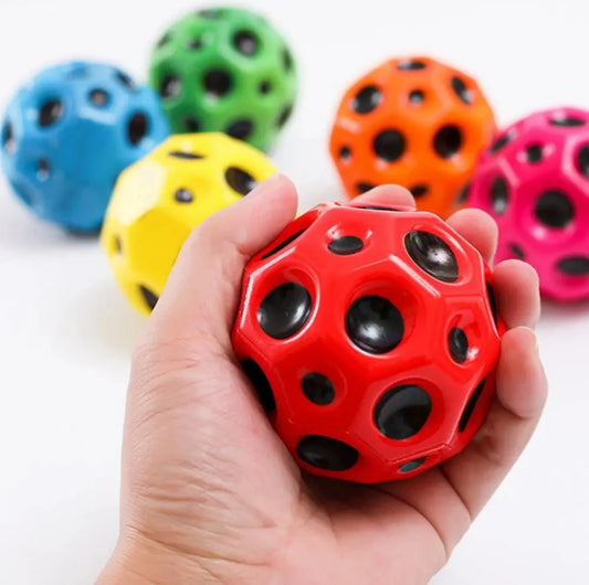 Moon Ball Bouncy Coral Ball Anti Stress Ball (Pack of 1 - Multicolor)