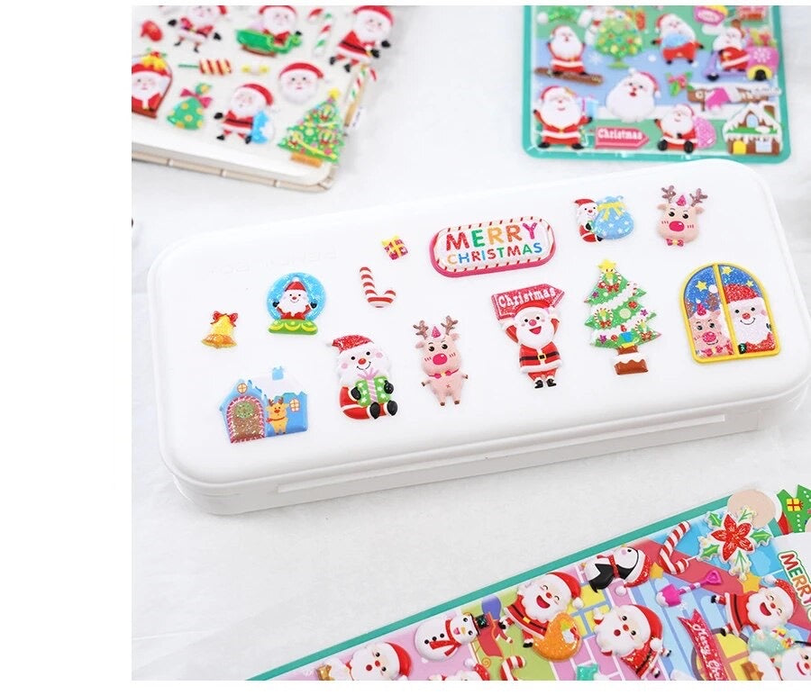 Cute 3D Christmas Stickers - Festive Fun to Your Holidays