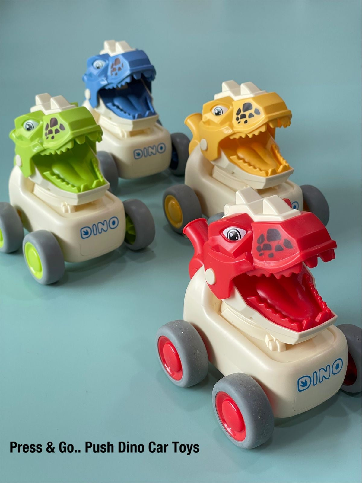 Big Push And Go Dino Car with Whistle