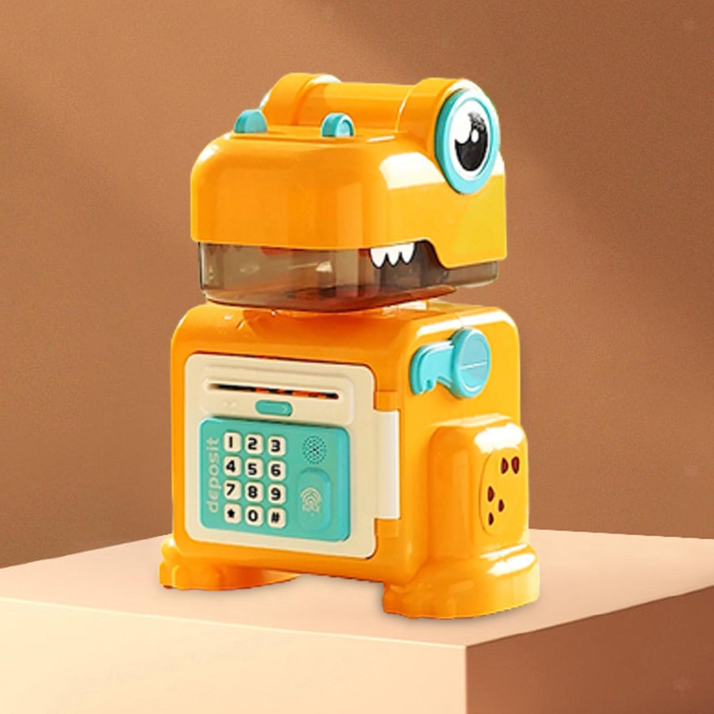 Dinosaur ATM with Secret Storage | Electronic, Finger Touch & Password