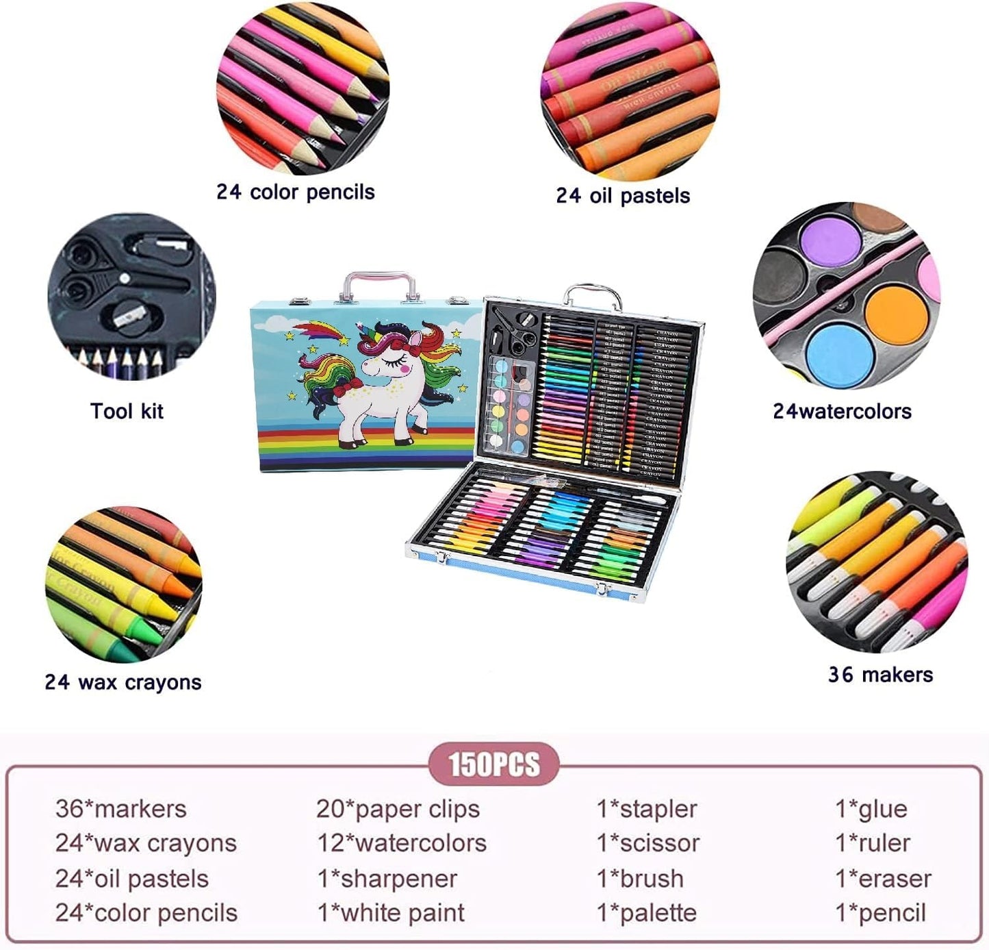 Colourful World - Premium 150pcs Coloring Trunk