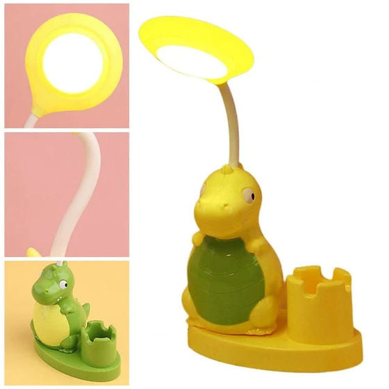 Cute Dino Table Lamp | Night Lamp | Pen Stand with Sharpener