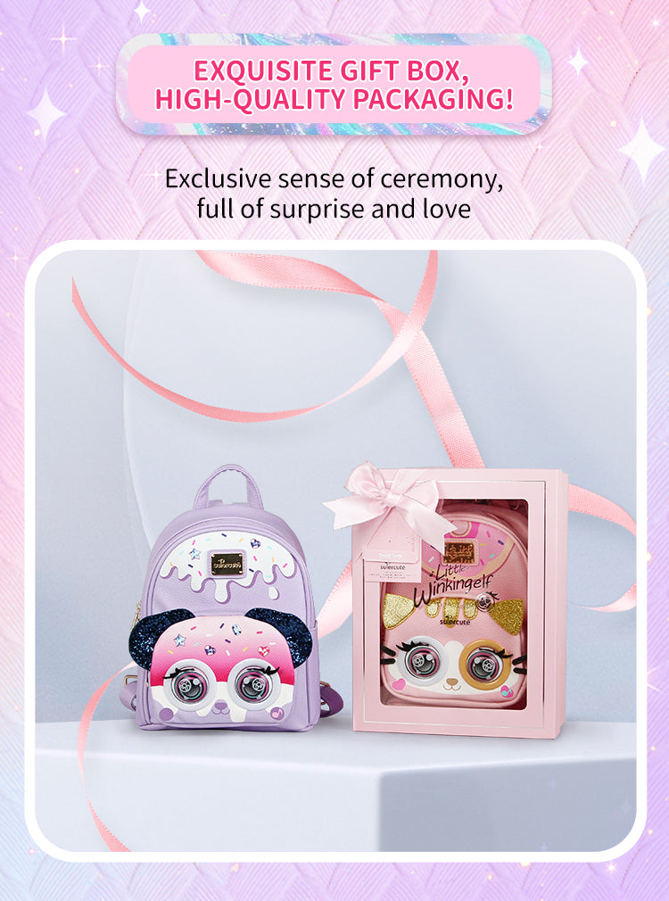 Supercute - Interactive Winking Eyes Backpack, Talking Mode & Music Playback