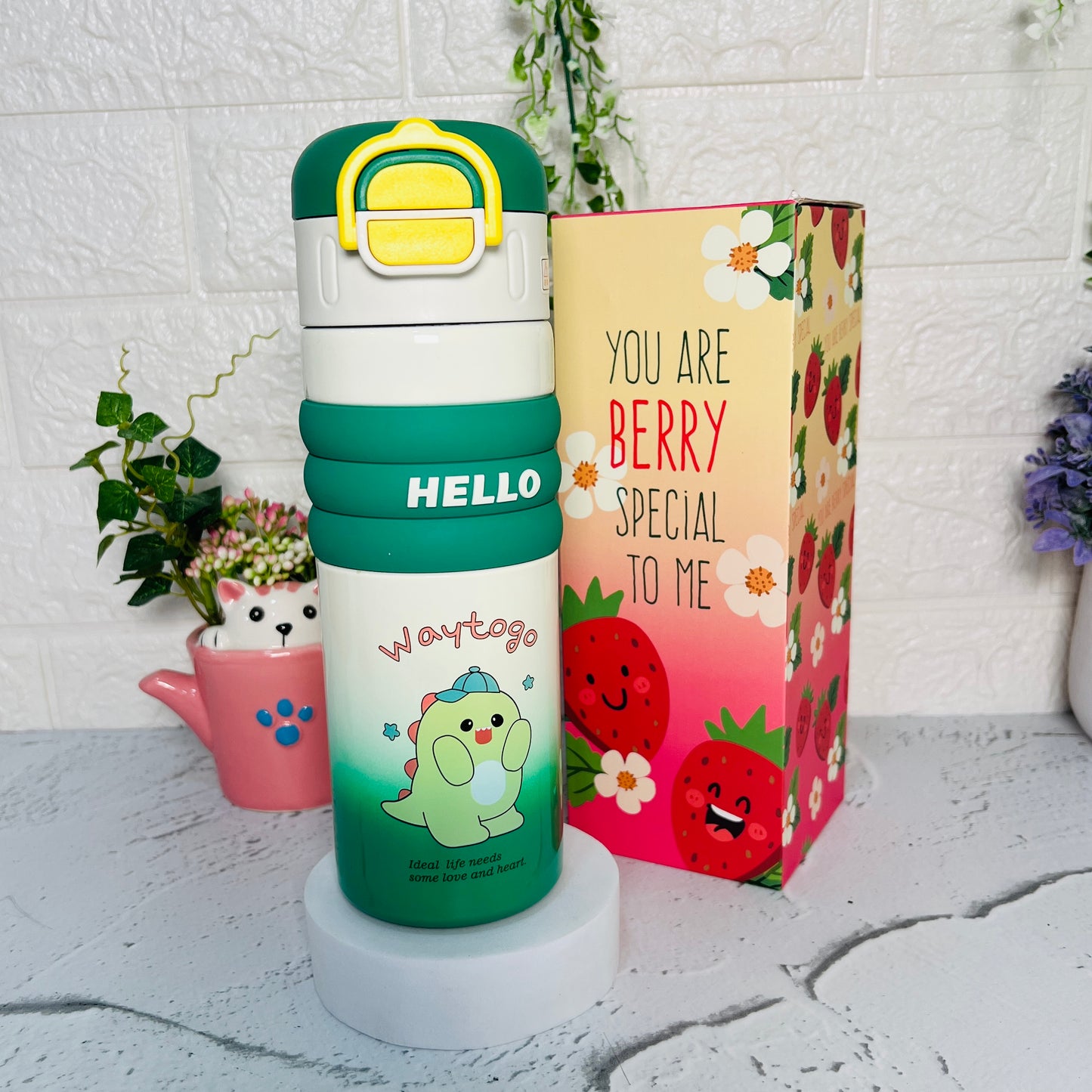 Hello - 2 Way Drink Insulated Bottle | SUS316