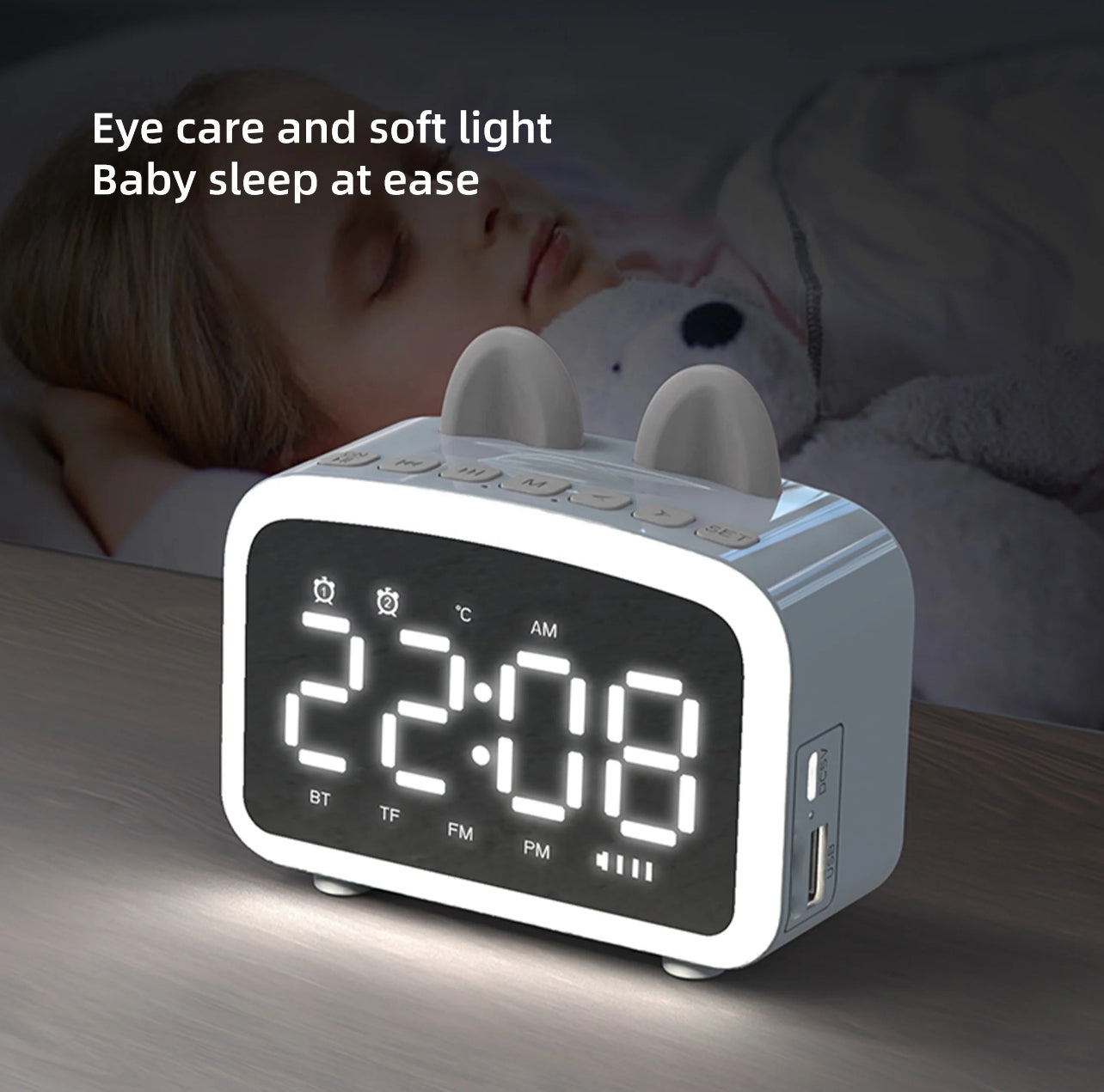 Digital Alarm with Portable Speaker