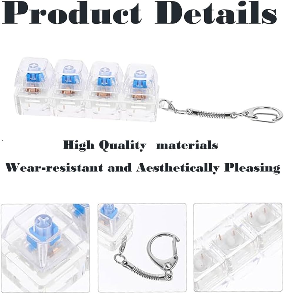 Keyboard Fidget - Trendy Keychain Set