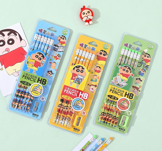 Shinchan Pencil Set - 12pcs