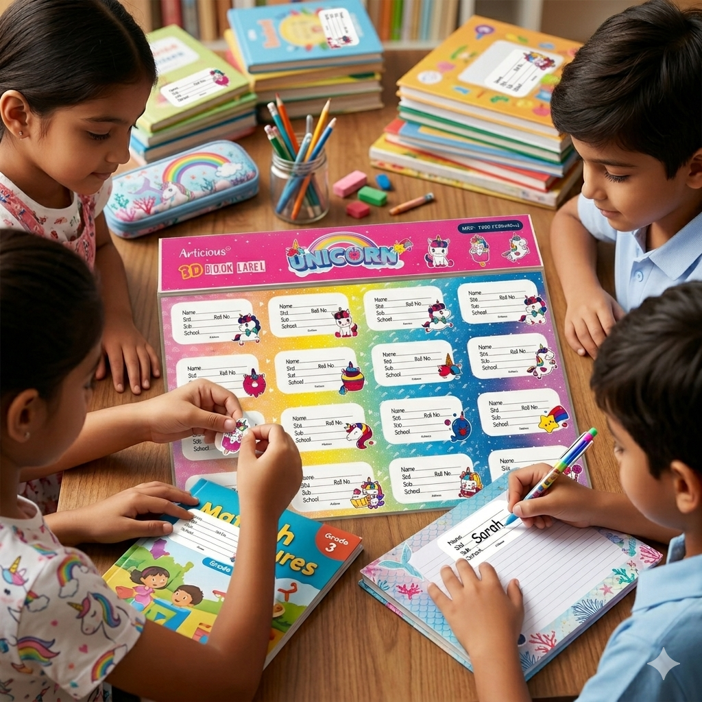 3D Book Label - 16pcs