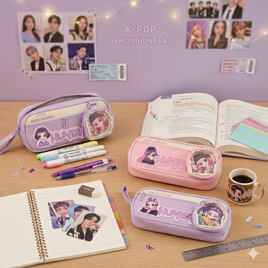 K-Pop - Huntrex Pencil Pouch with Coin Pouch