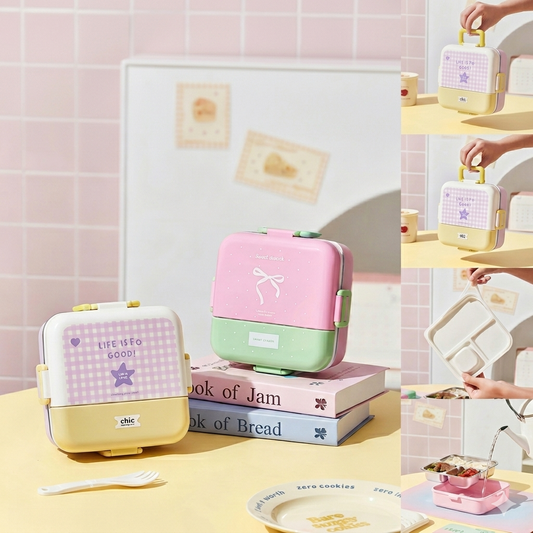 Cute Chic Spill Free Lunchbox - 745ml