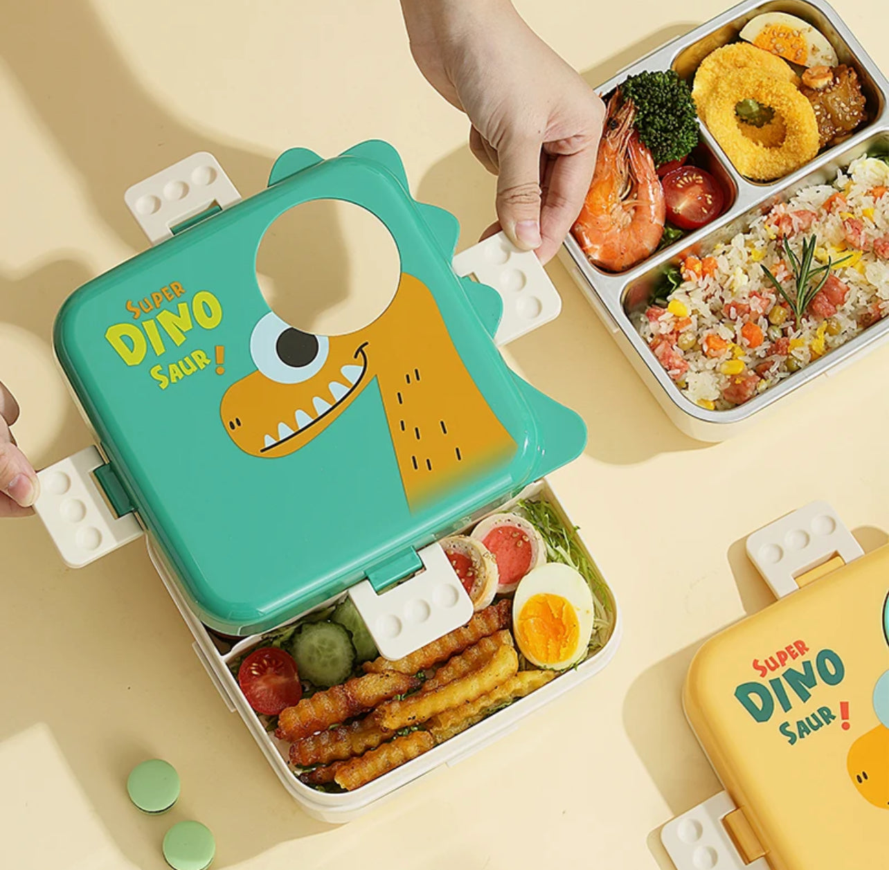 Dino Eye - Spill Free Steel Lunch Box