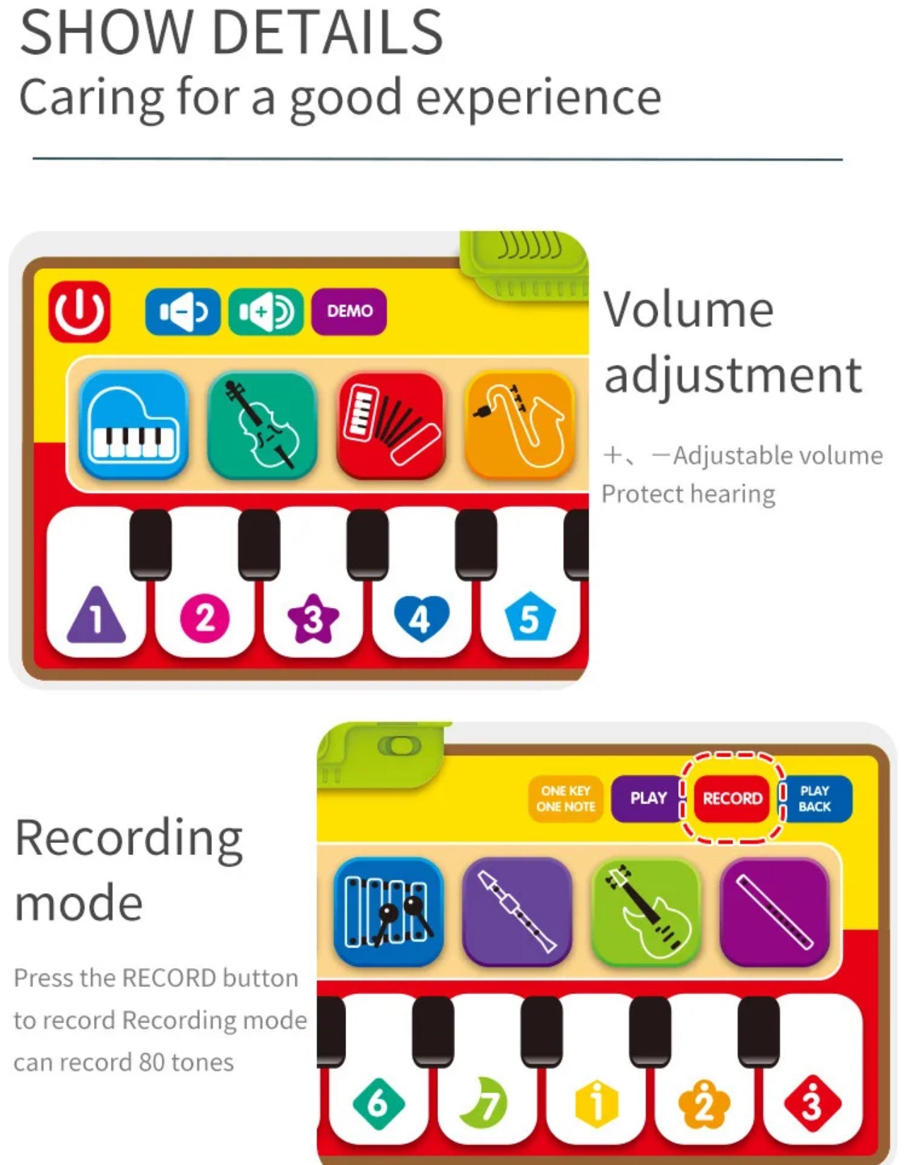 Piano Music Mat - Intelligent Music Toys