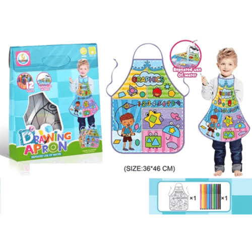 Kids Art Apron | Reusable | Colours included