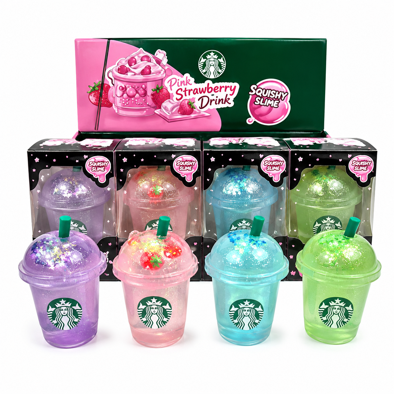 Nee Doh Pink Strawberry Drink - 1pc