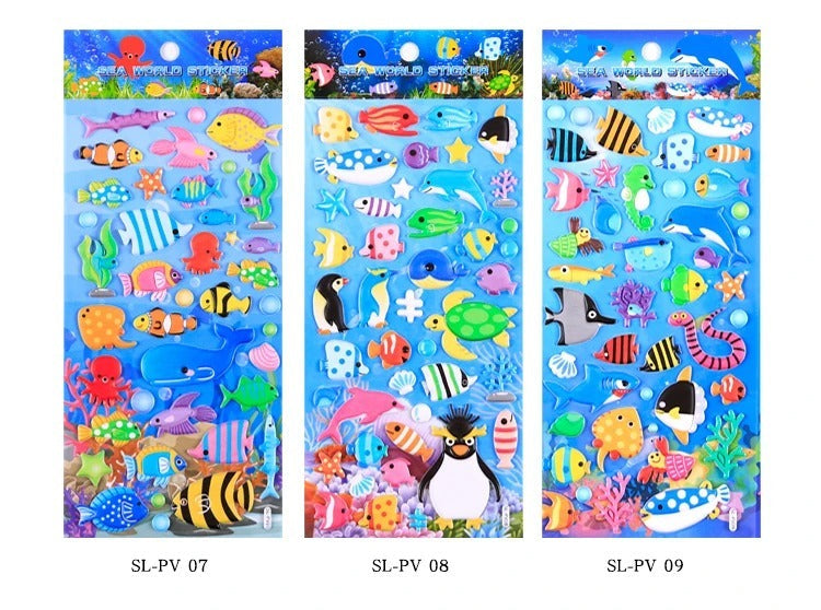 Sea World - 3D Decorative Stickers