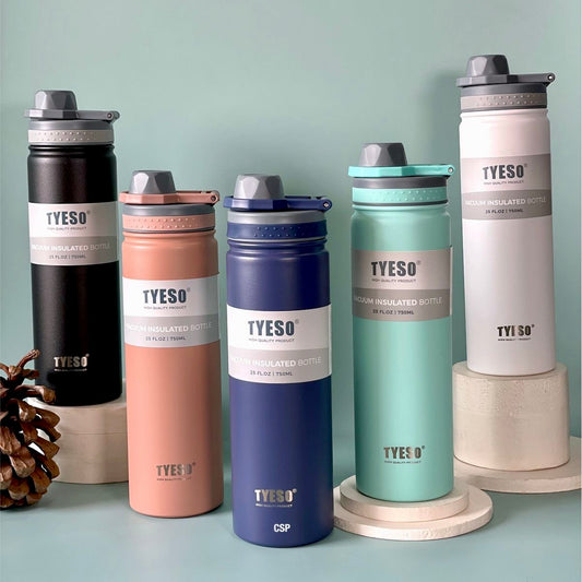 750ml Tyeso - Insulated Vacuum Steel Bottle (Hot/Cold)