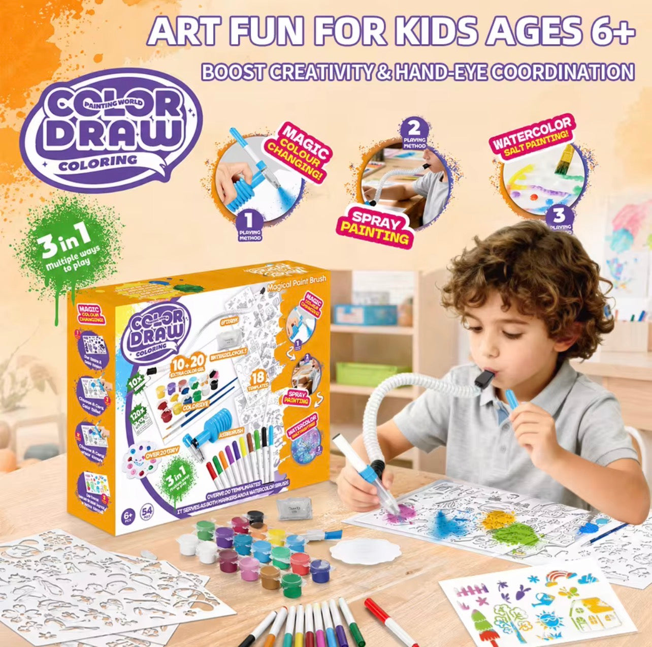 Color Draw - Marker Airbrush | 3 in 1