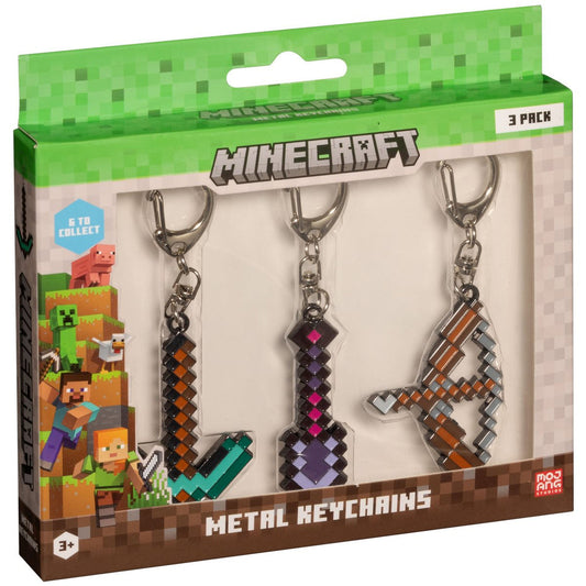 Minecraft - Metal Keychain | Set of 3