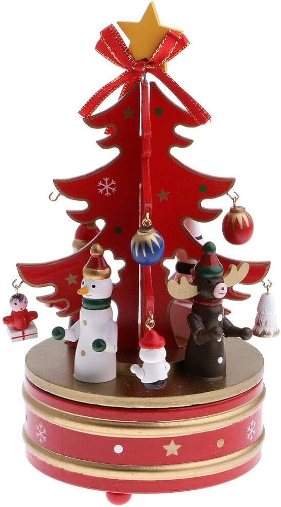 Christmas - Big Wooden Music Box