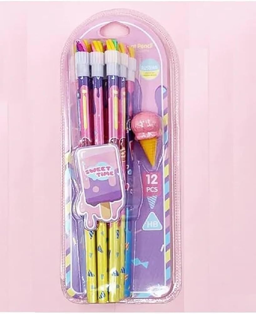 Icecream Pencil Set - 12pcsc
