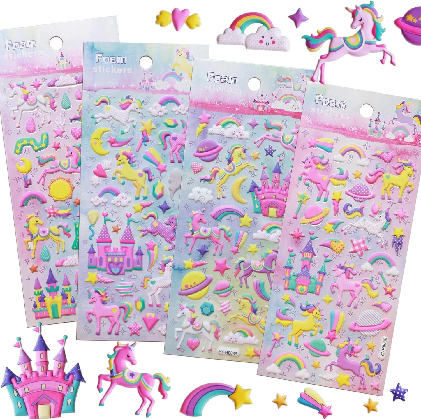 Unicorn - 3D Decorative Foam Stickers