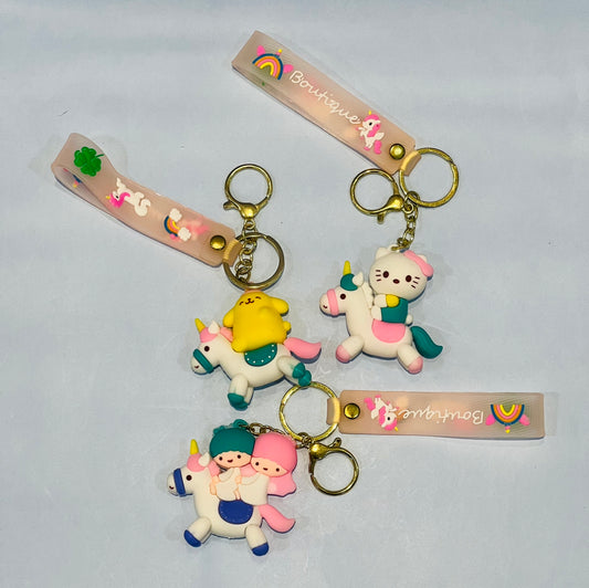 3D Silicone Unicorn Keychains with Unbelievable Quality