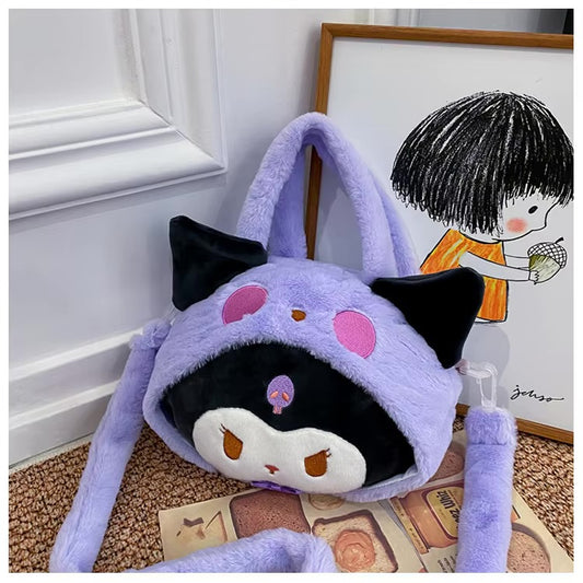 Kuromi Plush Shoulder Bag