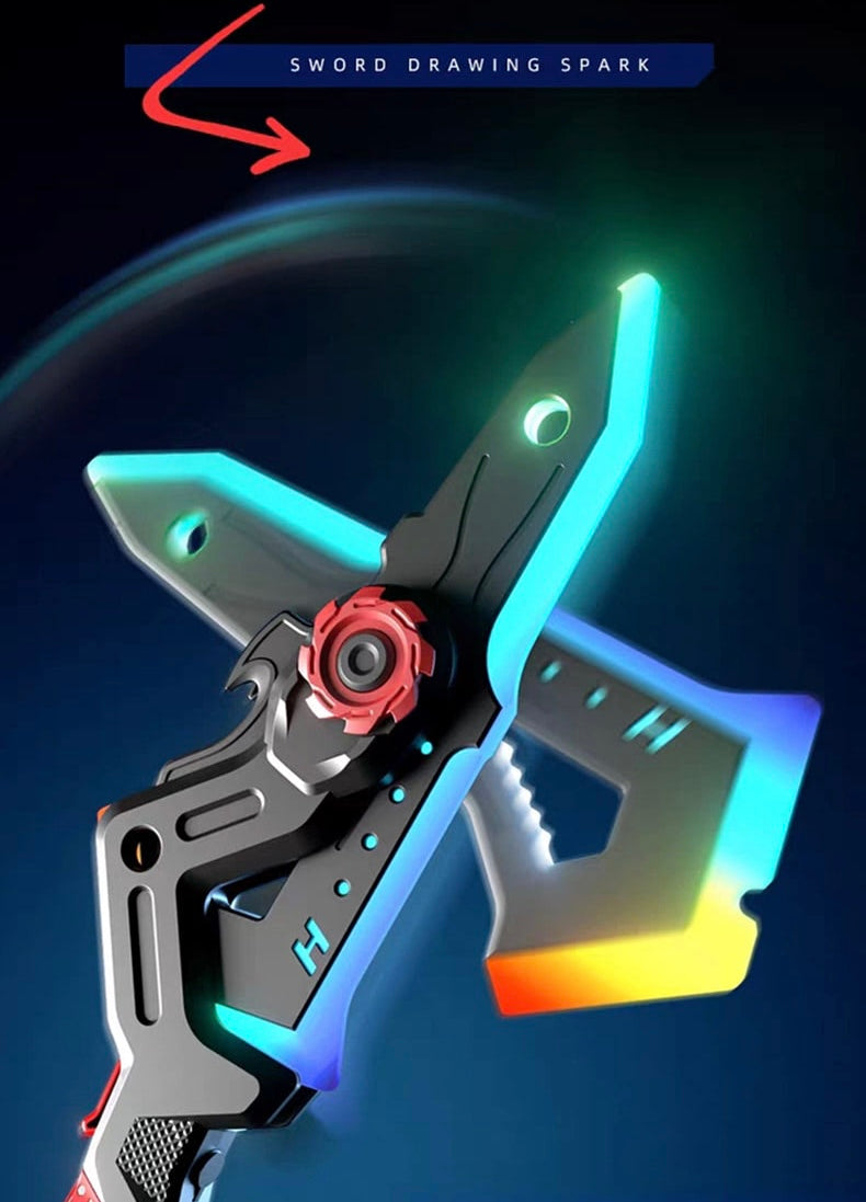 Dual Axe Blade - 7Color Change LED Light-up Blades