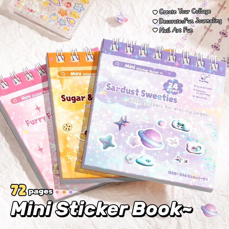Mini Stickers Books - 72pages