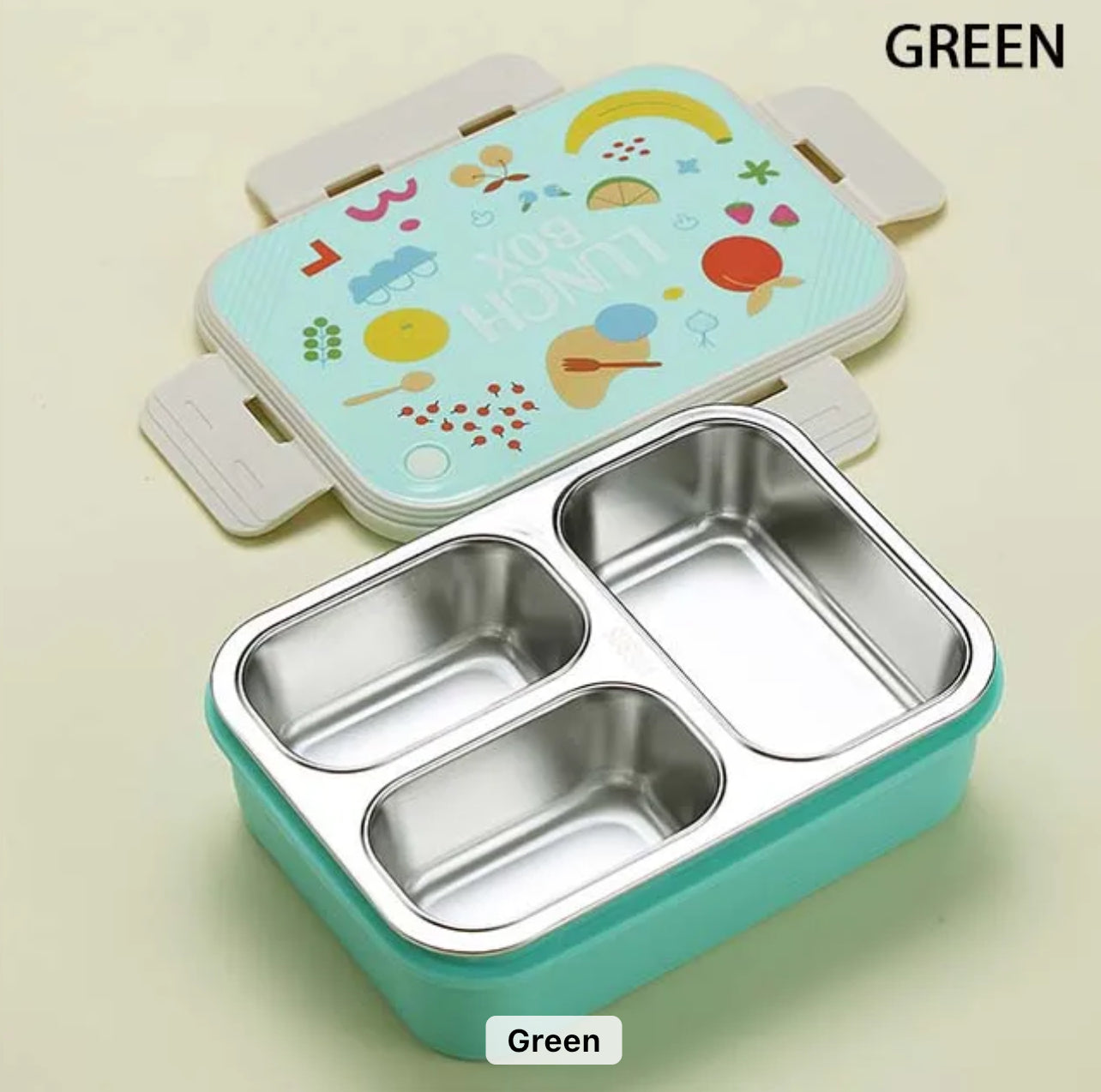 Lunchbox - 3 Compartments | Spill Free | Opaque