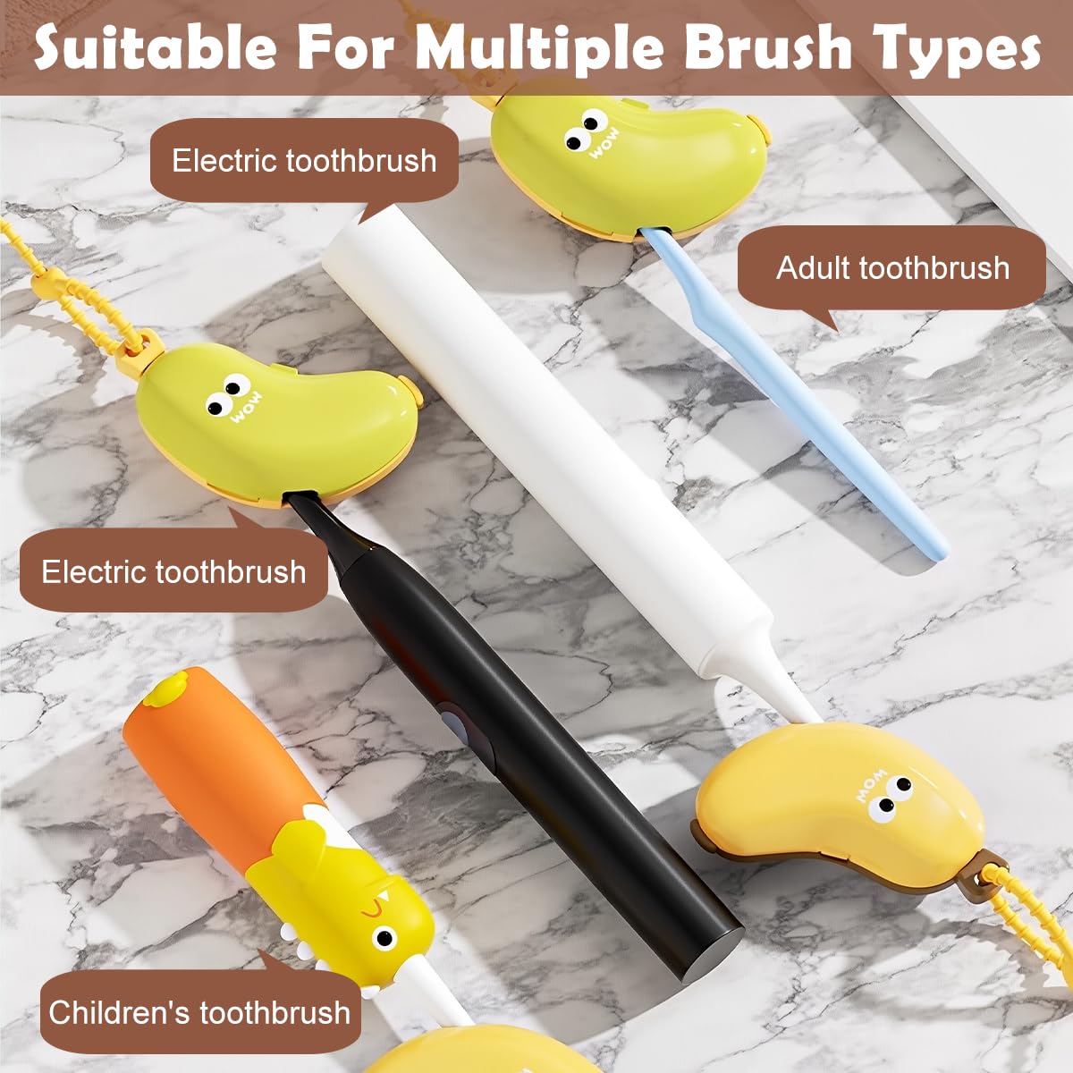 Banana - Toothbrush and Toothpaste Holder