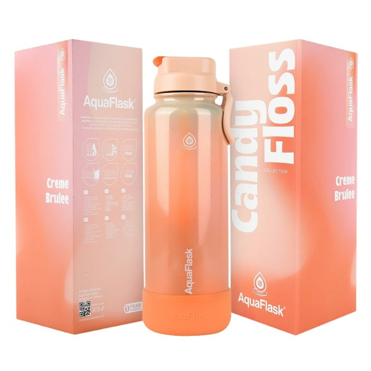 AquaFlask - Candy Floss with Silicone Boot | 40oz