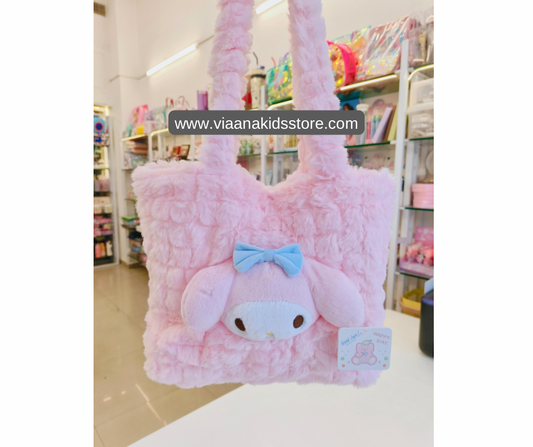 Sanrio Furry Tote with Plush Toy