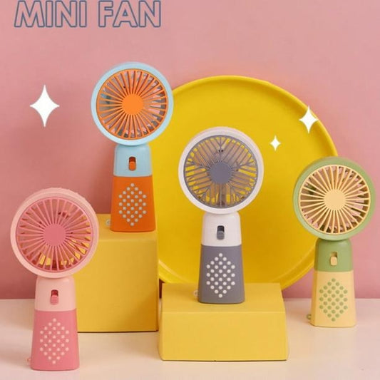 Rechargeable Hand Fan with Lights