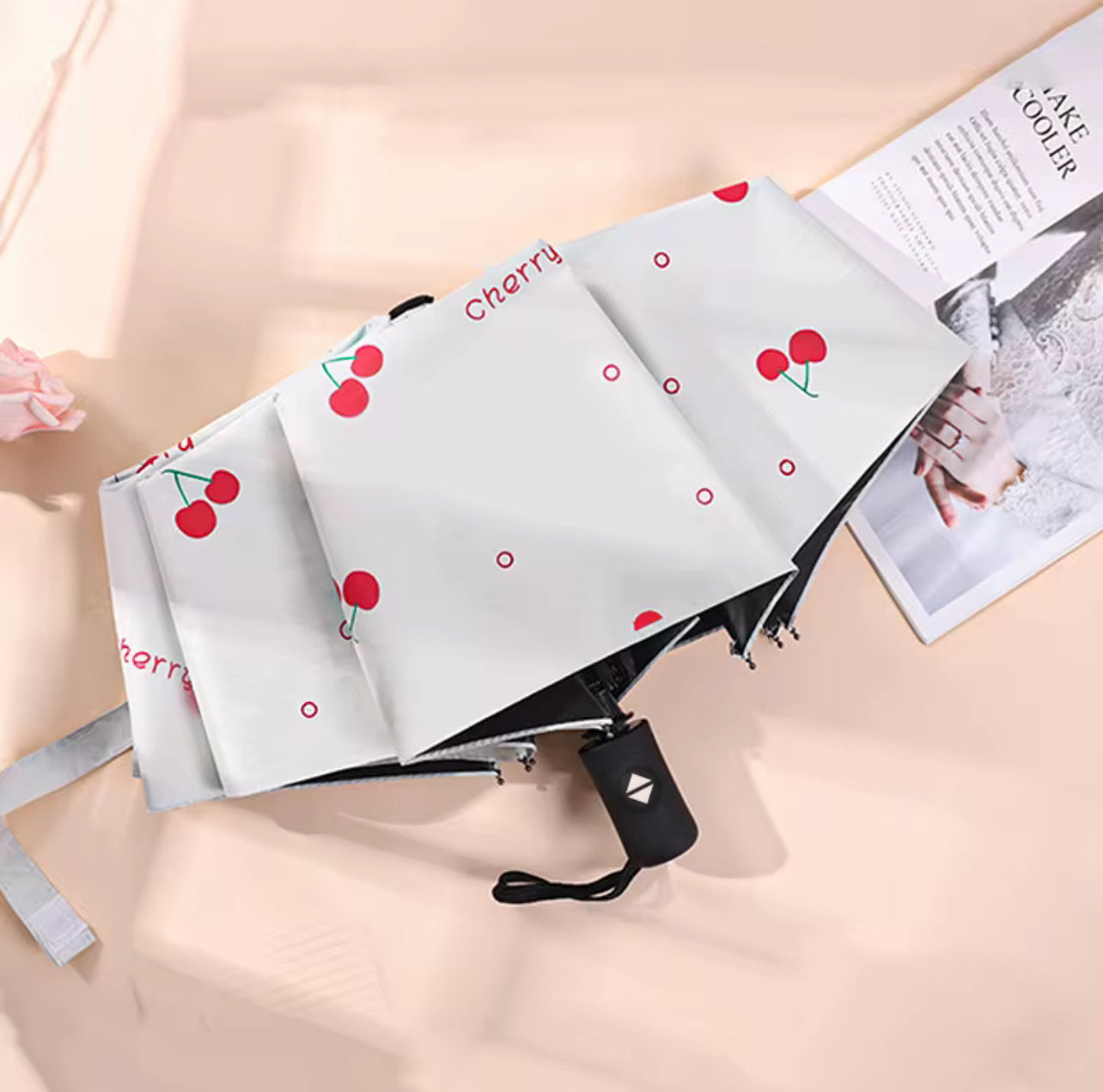 Cherry Umbrella for Girls- Automatic