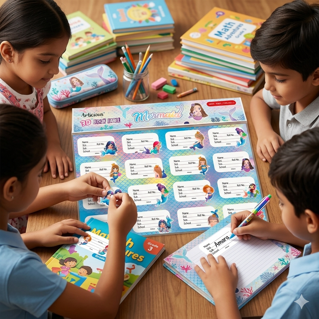 3D Book Label - 16pcs