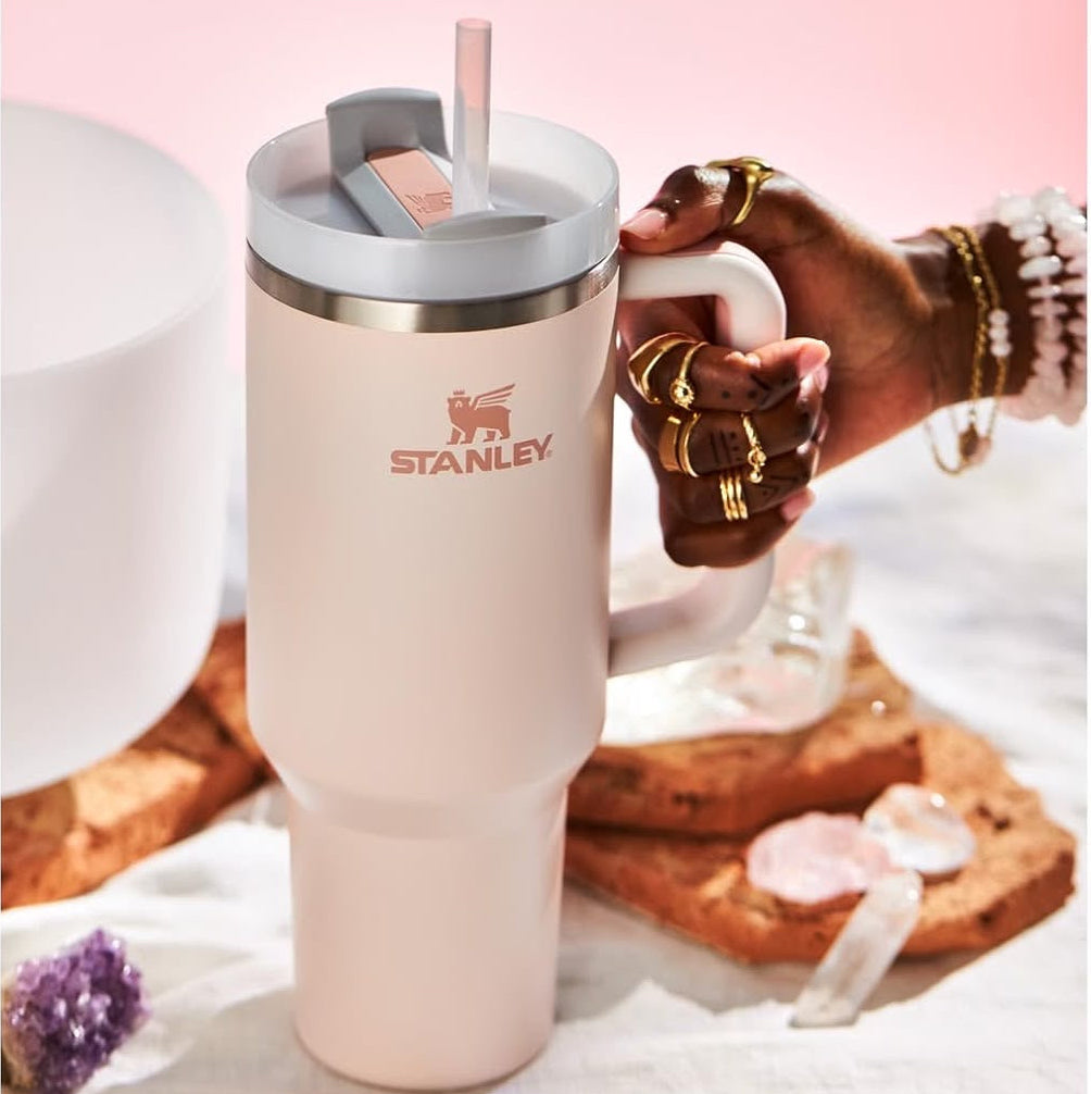 Stanley Rose Quartz - Quencher® H2.0 FlowState™ Tumbler | 1.18L